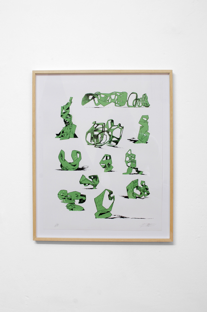 Ninasagt – Jeroen Erosie, Imaginary Sculptures (green)